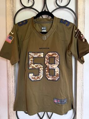 Nike NFL On-Field Youth Denver Broncos Salute To Service Jersey Miller #58